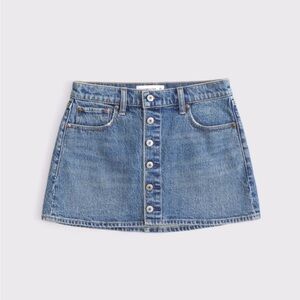 Abercrombie & Fitch Blue Denim Mini Skirt
